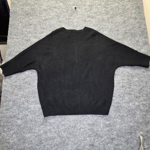 GAP Sweater Womens Large Gray Dolman Batwing Crewneck Knit Pullover NWT - Picture 3 of 5